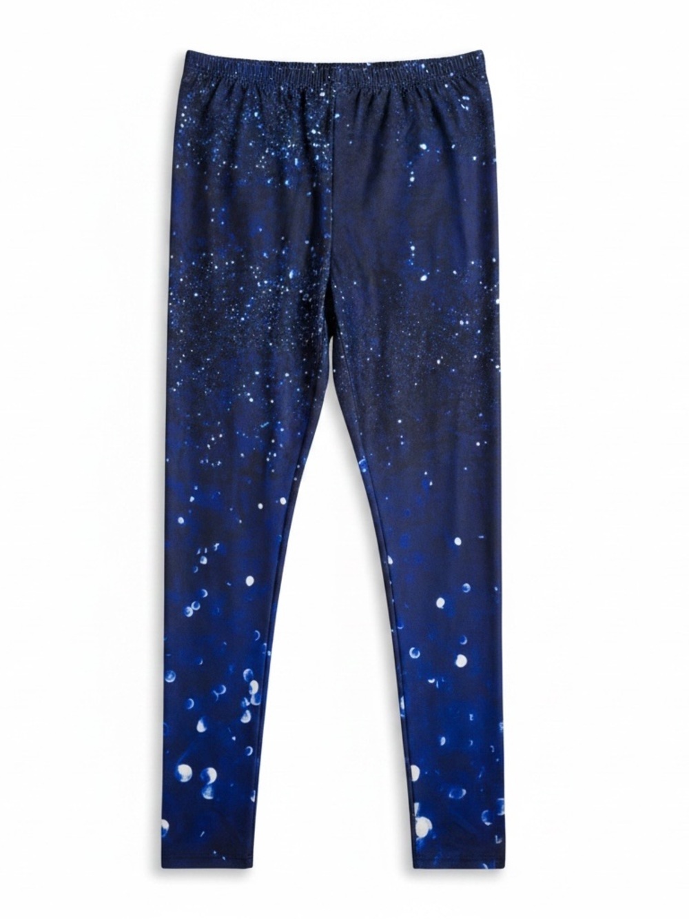 Lily by Firmiana Stretcy Pull-On Legging 1X Deep Blue Ombre Athleisure Galaxy